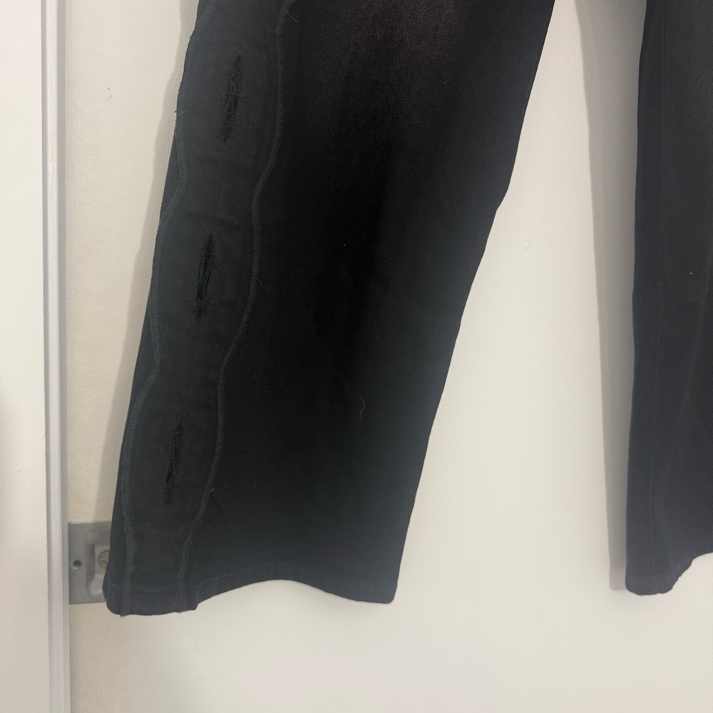 Sasha Therese Cairo Jean Cut Out in Black Large NWT Oversized Relaxed Baggy 90s - Picture 8 of 15